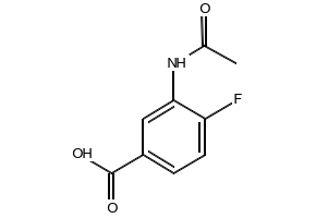 3-Acetamido-4-fluorobenzoic acid, 401-37-6, undefined, 