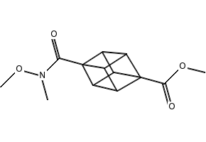 Methyl 4-(methoxy(methyl)carbamoyl)cubane-1-carboxylate, 1620821-79-5, undefined, 