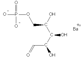 Barium (2R,3R,4R)-2,3,4-trihydroxy-5-oxopentyl phosphate