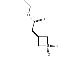 Ethyl 2-(1,1-dioxo-1λ6-thietan-3-ylidene)acetate, 1394319-79-9, undefined, 