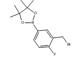 2-(3-(Bromomethyl)-4-fluorophenyl)-4,4,5,5-tetramethyl-1,3,2-dioxaborolane, 1544739-25-4, undefined, 