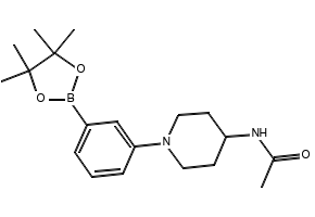 N-(1-(3-(4,4,5,5-Tetramethyl-1,3,2-dioxaborolan-2-yl)phenyl)piperidin-4-yl)acetamide, 1416775-90-0, undefined, 