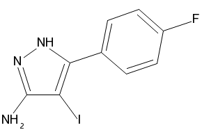5-(4-Fluorophenyl)-4-iodo-1H-pyrazol-3-amine, 501100-25-0, undefined, 