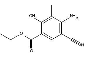 4-Amino-5-cyano-2-hydroxy-3-methyl-benzoic acid ethyl ester, 72817-85-7, undefined, 