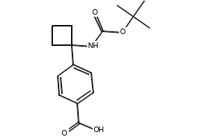 4-(1-((tert-Butoxycarbonyl)amino)cyclobutyl)benzoic acid, 1259223-99-8, undefined, 