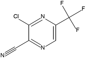 3-Chloro-5-(trifluoromethyl)pyrazine-2-carbonitrile, 2091672-48-7, undefined, 
