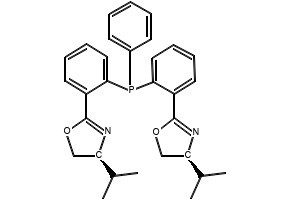 (4S,4'S)-2,2'-((Phenylphosphanediyl)bis(2,1-phenylene))bis(4-isopropyl-4,5-dihydrooxazole), 186964-12-5, undefined, 