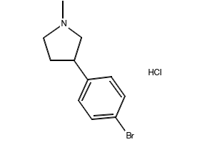 3-(4-Bromophenyl)-1-methylpyrrolidine hydrochloride, 2044705-04-4, undefined, 