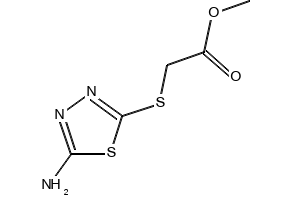 Methyl 2-((5-amino-1,3,4-thiadiazol-2-yl)thio)acetate, 72836-12-5, undefined, 