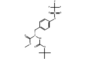 (S)-Methyl 2-((tert-butoxycarbonyl)amino)-3-(4-(((trifluoromethyl)sulfonyl)oxy)phenyl)propanoate, 112766-18-4, undefined, 