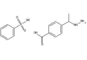 4-(1-Hydrazinylethyl)benzoic acid compound with benzenesulfonic acid (1:1), 1823476-59-0, undefined, 