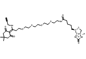 rel-N-(15-(4,4-Dimethyl-2,6-dioxocyclohexylidene)-3,6,9,12-tetraoxa-16-azanonadec-18-yn-1-yl)-5-((3aR,4R,6aS)-2-oxohexahydro-1H-thieno[3,4-d]imidazol-4-yl)pentanamide