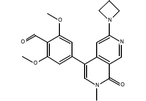 4-(6-(Azetidin-1-yl)-2-methyl-1-oxo-1,2-dihydro-2,7-naphthyridin-4-yl)-2,6-dimethoxybenzaldehyde, 2460248-49-9, undefined, 