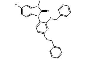 1-(2,6-Bis(benzyloxy)pyridin-3-yl)-5-bromo-3-methyl-1,3-dihydro-2H-benzo[d]imidazol-2-one, 2756318-16-6, undefined, 