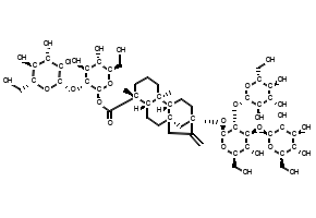 (2S,3R,4S,5S,6R)-4,5-Dihydroxy-6-(hydroxymethyl)-3-(((2S,3R,4S,5S,6R)-3,4,5-trihydroxy-6-(hydroxymethyl)tetrahydro-2H-pyran-2-yl)oxy)tetrahydro-2H-pyran-2-yl (4R,4aS,6aR,9S,11aR,11bS)-9-(((2S,3R,4S,5R,6R)-5-hydroxy-6-(hydroxymethyl)-3,4-bis(((2S,3R,4S,5S,6R)-3,4,5-trihydroxy-6-(hydroxymethyl)tetrahydro-2H-pyran-2-yl)oxy)tetrahydro-2H-pyran-2-yl)oxy)-4,11b-dimethyl-8-methylenetetradecahydro-6a,9-methanocyclohepta[a]naphthalene-4-carboxylate