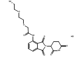 2-(2-(2-Aminoethoxy)ethoxy)-N-(2-(2,6-dioxopiperidin-3-yl)-1,3-dioxoisoindolin-4-yl)acetamide hydrochloride, 2380273-73-2, undefined, 