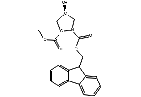 (2S,4R)-1-((9H-Fluoren-9-yl)methyl) 2-methyl 4-hydroxypyrrolidine-1,2-dicarboxylate, 122350-59-8, undefined, 