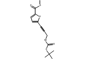 Methyl 5-(3-((tert-butoxycarbonyl)amino)prop-1-yn-1-yl)furan-2-carboxylate, 223461-83-4, undefined, 