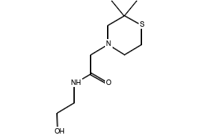 2-(2,2-Dimethylthiomorpholino)-N-(2-hydroxyethyl)acetamide, 1600195-98-9, undefined, 