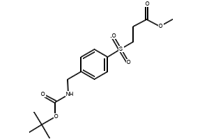 Methyl 3-((4-(((tert-butoxycarbonyl)amino)methyl)phenyl)sulfonyl)propanoate, 1362160-41-5, undefined, 