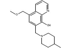 5-(Methoxymethyl)-7-((4-methylpiperidin-1-yl)methyl)quinolin-8-ol, 298230-09-8, undefined, 