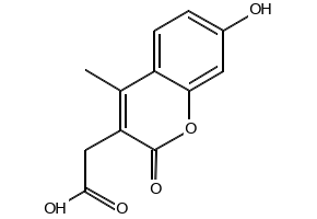7-Hydroxy-4-methylcoumarin-3-acetic acid, 5852-10-8, undefined, 