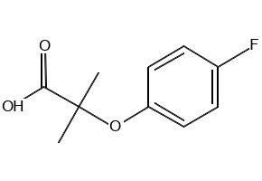 2-(4-Fluorophenoxy)-2-methylpropanoic acid, 587-11-1, undefined, 