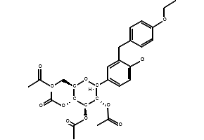 (2R,3R,4R,5S,6S)-2-(Acetoxymethyl)-6-(4-chloro-3-(4-ethoxybenzyl)phenyl)tetrahydro-2H-pyran-3,4,5-triyl triacetate, 461432-25-7, undefined, 