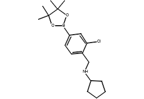N-(2-Chloro-4-(4,4,5,5-tetramethyl-1,3,2-dioxaborolan-2-yl)benzyl)cyclopentanamine, 2096341-87-4, undefined, 