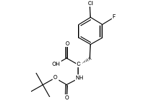 (S)-2-((tert-Butoxycarbonyl)amino)-3-(4-chloro-3-fluorophenyl)propanoic acid, 1629658-28-1, undefined, 