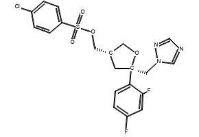 ((3S,5R)-5-((1H-1,2,4-Triazol-1-yl)methyl)-5-(2,4-difluorophenyl)tetrahydrofuran-3-yl)methyl 4-chlorobenzenesulfonate, 175712-02-4, undefined, 