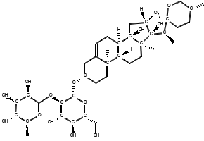 Spirostan, β-D-glucopyranoside deriv