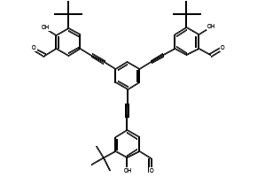 5,5',5''-(Benzene-1,3,5-triyltris(ethyne-2,1-diyl))tris(3-(tert-butyl)-2-hydroxybenzaldehyde), 705930-83-2, undefined, 
