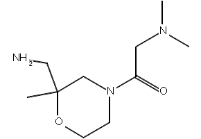 1-(2-(Aminomethyl)-2-methylmorpholino)-2-(dimethylamino)ethan-1-one, 2137874-22-5, undefined, 