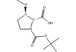 (2R,3R)-1-(tert-Butoxycarbonyl)-3-methoxypyrrolidine-2-carboxylic acid, 2165837-51-2, undefined, 