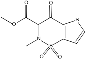 Methyl 4-hydroxy-2-methyl-2H-thieno[2,3-e][1,2]thiazine-3-carboxylate 1,1-dioxide