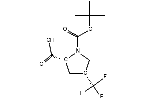 rel-(2R,4R)-1-(tert-Butoxycarbonyl)-4-(trifluoromethyl)pyrrolidine-2-carboxylic acid, 2311945-01-2, undefined, 