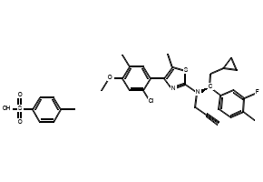 (S)-4-(2-Chloro-4-methoxy-5-methylphenyl)-N-(2-cyclopropyl-1-(3-fluoro-4-methylphenyl)ethyl)-5-methyl-N-(prop-2-yn-1-yl)thiazol-2-amine 4-methylbenzenesulfonate, 2649012-17-7, undefined, 