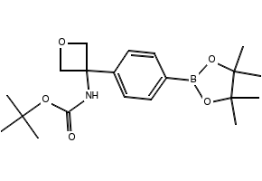 tert-Butyl (3-(4-(4,4,5,5-tetramethyl-1,3,2-dioxaborolan-2-yl)phenyl)oxetan-3-yl)carbamate, 1279090-25-3, undefined, 