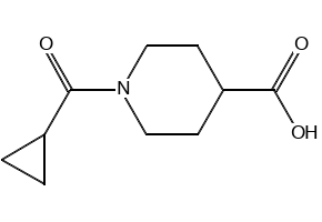 1-(Cyclopropanecarbonyl)piperidine-4-carboxylic acid, 876866-50-1, undefined, 