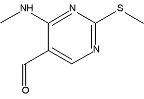 4-(Methylamino)-2-(methylthio)pyrimidine-5-carbaldehyde, 185040-32-8, undefined, 