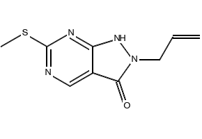 2-Allyl-6-(methylthio)-1H-pyrazolo[3,4-d]pyrimidin-3(2H)-one