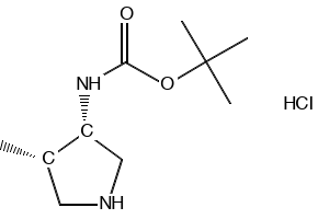 tert-Butyl ((3S,4S)-4-methylpyrrolidin-3-yl)carbamate hydrochloride, 2719682-91-2, undefined, 