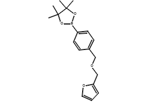 2-(4-((Furan-2-ylmethoxy)methyl)phenyl)-4,4,5,5-tetramethyl-1,3,2-dioxaborolane, 2246890-21-9, undefined, 