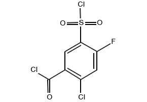 2-Chloro-5-(chlorosulfonyl)-4-fluorobenzoyl chloride, 866763-17-9, undefined, 