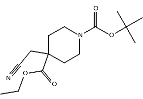 1-tert-Butyl 4-ethyl 4-(cyanomethyl)piperidine-1,4-dicarboxylate, 495414-81-8, undefined, 