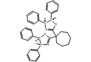 (4R,4'R,5S,5'S)-2,2'-(Cycloheptane-1,1-diyl)bis(4,5-diphenyl-4,5-dihydrooxazole), 2828432-01-3, undefined, 