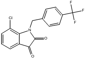 7-Chloro-1-(4-(trifluoromethyl)benzyl)indoline-2,3-dione, 85511-68-8, undefined, 