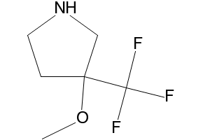 3-Methoxy-3-(trifluoromethyl)pyrrolidine, 1354952-00-3, undefined, 