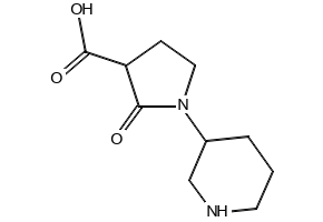 2-Oxo-1-(piperidin-3-yl)pyrrolidine-3-carboxylic acid, 2137603-12-2, undefined, 
